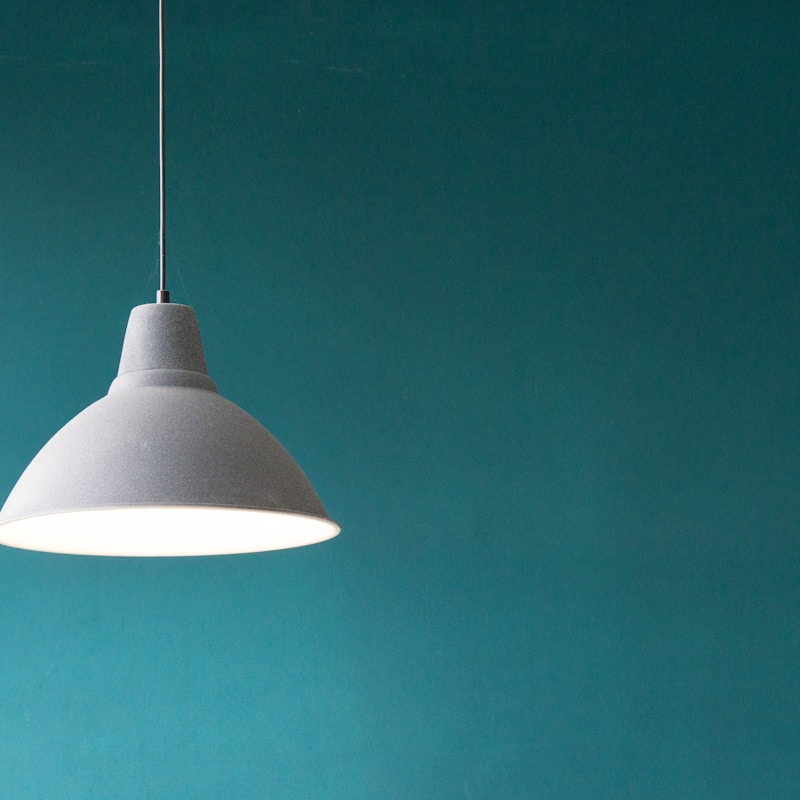 Concrete pendant lamp — modern minimalist